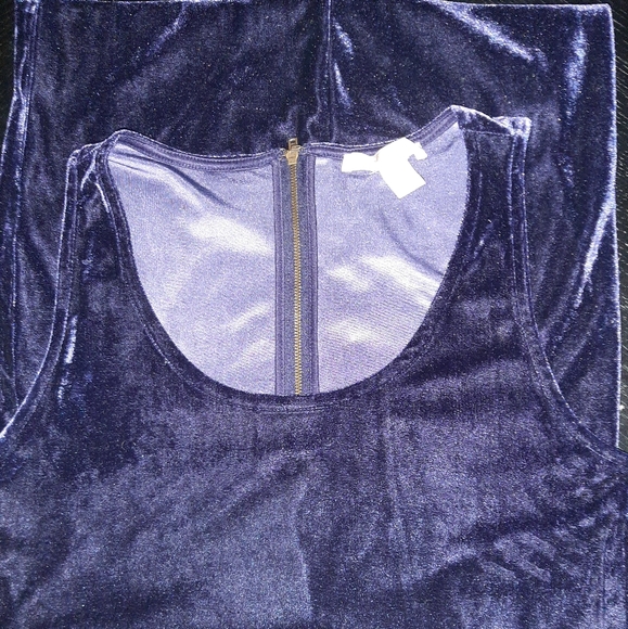 Forever 21 Crushed Velvet Small in Midnight Purple - Picture 6 of 10